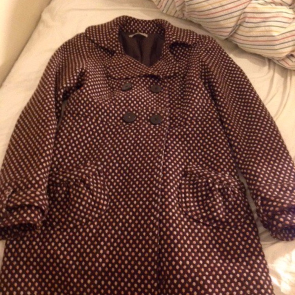 Beautiful pre-loved dots coat